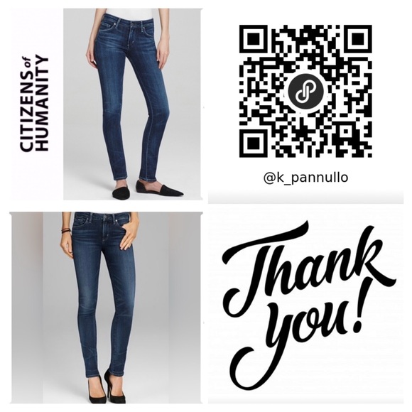 🆕 CITIZENS OF HUMANITY Arielle Mid Rise Skinny Jeans ~ Women’s ~ Blue ~ LBN - Picture 16 of 16